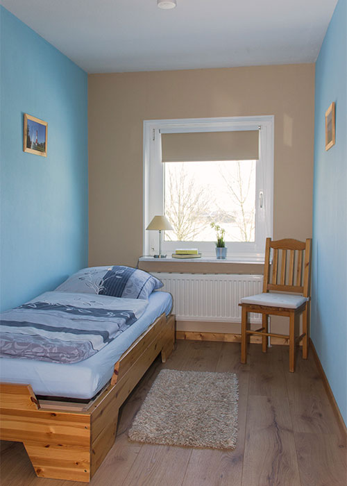 Das Schlafzimmer.